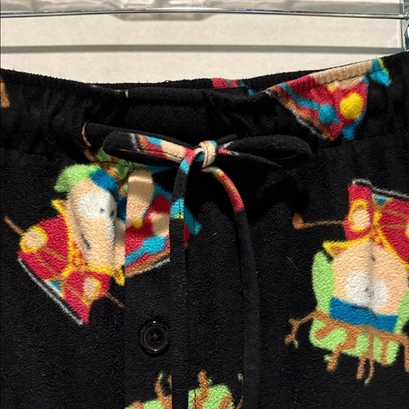 Southpark Men's Pajama Pants. Flannel. Black.  Size XL - Picture 3 of 11